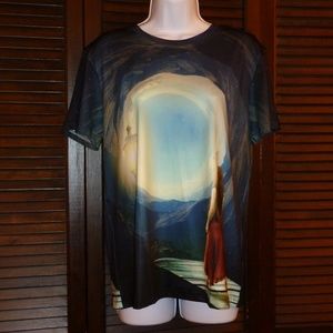 Beautiful Surreal Unique T-Shirt, Girl & Light New
